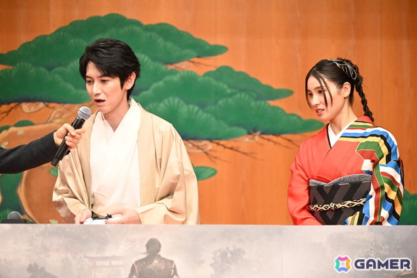 「仁王3」完成発表会に本郷奏多さんと土屋太鳳さんがキャラをイメージした和装で登場！2月3日の節分にちなんで、鬼と戦う追難式にも挑戦の画像11