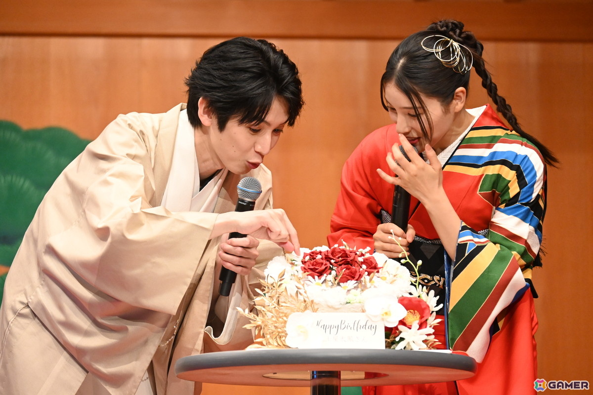 「仁王3」完成発表会に本郷奏多さんと土屋太鳳さんがキャラをイメージした和装で登場！2月3日の節分にちなんで、鬼と戦う追難式にも挑戦の画像