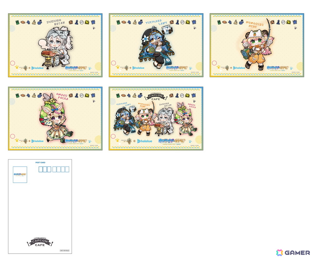 「モンハンワイルズ」ホロライブの雪花ラミィさん、桃鈴ねねさん、獅白ぼたんさん、尾丸ポルカさんとコラボしたカプコンカフェのメニュー＆グッズが公開！の画像