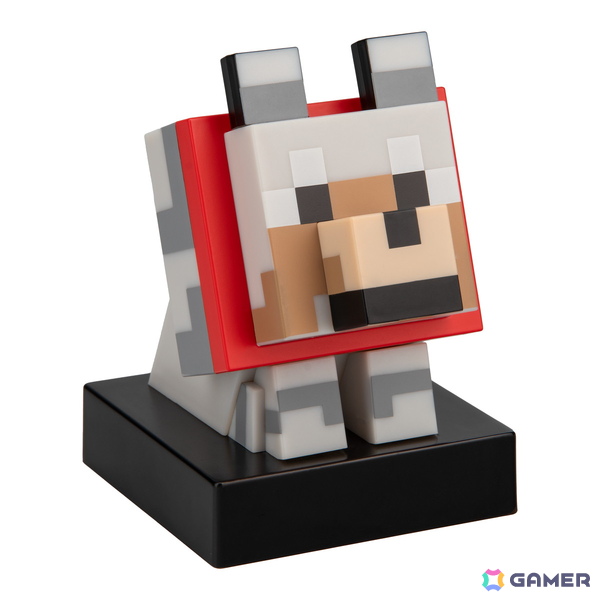 「マインクラフト」に登場するネコ、オオカミ、ハチのフィギュアライトが2026年2月2日より順次発売!の画像