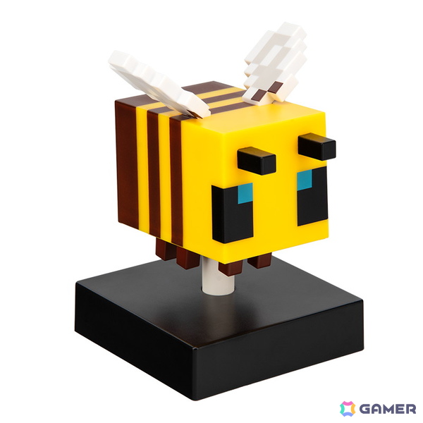 「マインクラフト」に登場するネコ、オオカミ、ハチのフィギュアライトが2026年2月2日より順次発売!の画像