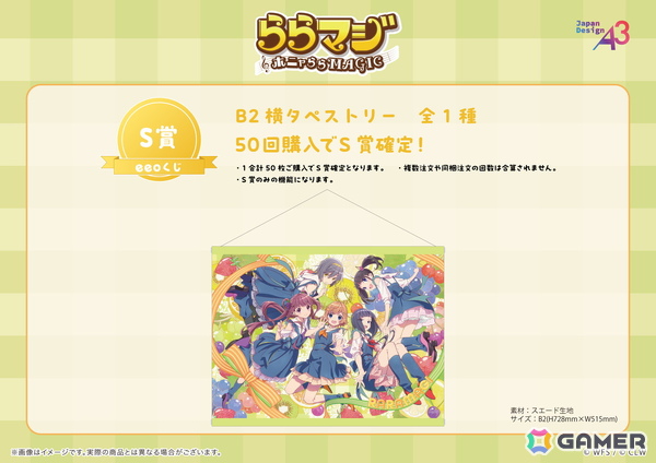 「ららマジ」9周年記念のオンラインくじが登場！“フルーツ×デニム”の器楽部メンバーの飯塚晴子さん描き下ろしイラストをチェックの画像4