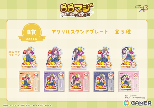 「ららマジ」9周年記念のオンラインくじが登場！“フルーツ×デニム”の器楽部メンバーの飯塚晴子さん描き下ろしイラストをチェックの画像6