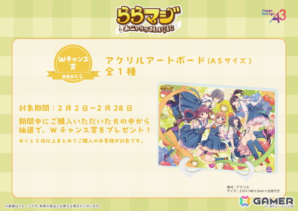「ららマジ」9周年記念のオンラインくじが登場！“フルーツ×デニム”の器楽部メンバーの飯塚晴子さん描き下ろしイラストをチェックの画像9