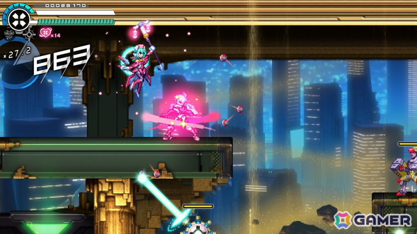 「蒼き雷霆 ガンヴォルト トライアングル エディション」にアキュラを操作するスピードランモード「CONNECT X（イクス）」が追加！の画像12