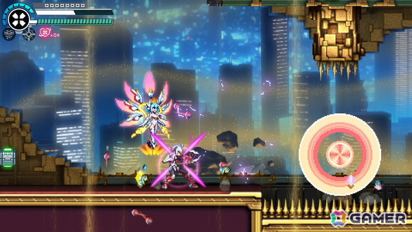 「蒼き雷霆 ガンヴォルト トライアングル エディション」にアキュラを操作するスピードランモード「CONNECT X（イクス）」が追加！の画像