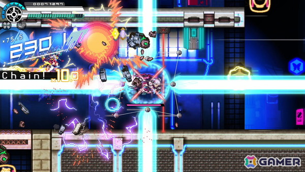 「蒼き雷霆 ガンヴォルト トライアングル エディション」にアキュラを操作するスピードランモード「CONNECT X（イクス）」が追加！の画像