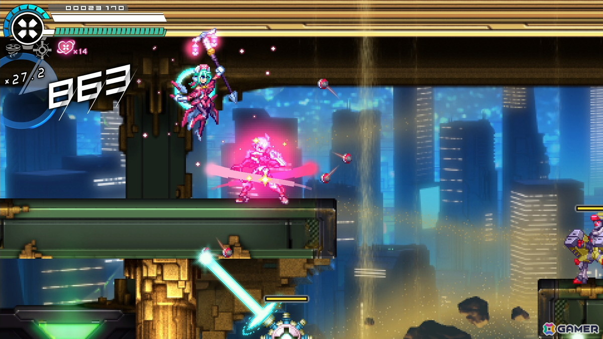 「蒼き雷霆 ガンヴォルト トライアングル エディション」にアキュラを操作するスピードランモード「CONNECT X（イクス）」が追加！の画像