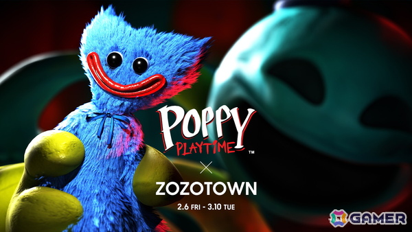 「Poppy Playtime」とZOZOTOWNのコラボアパレルが2月6日より受注販売開始！キャラビジュアルや描き起こしのイラストを使用したデザインに注目の画像1