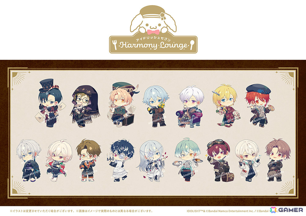 コラボカフェ「アイドリッシュセブン Harmony Lounge」の第2弾「Group Anniversary 2024」が2月17日より開催！の画像