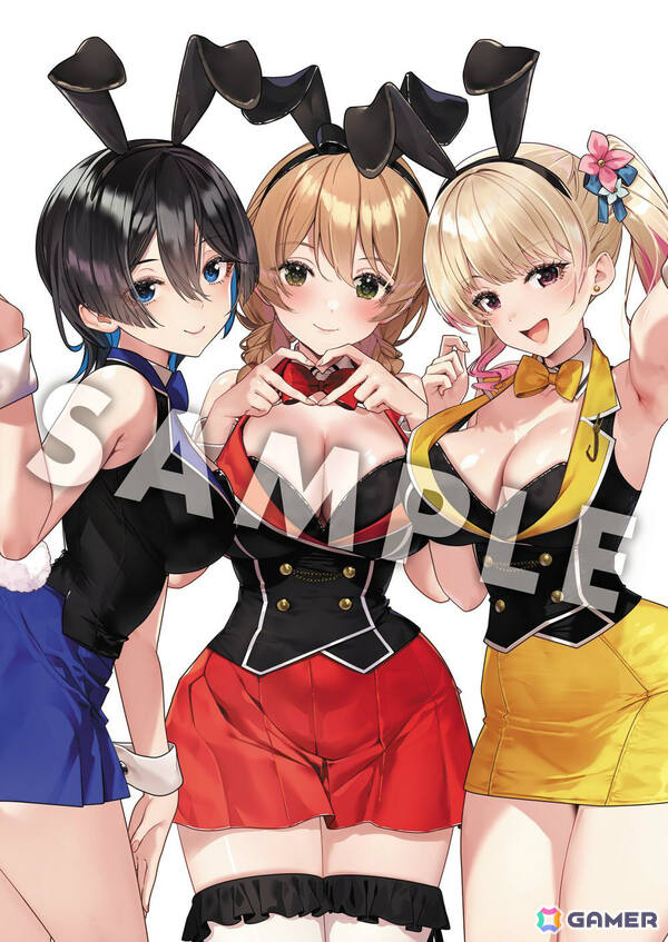 「バニーガーデン＆へべれけ ばにーがーでん 公式ビジュアルファンブック」が3月27日に発売！缶バッジとタペストリーがセットになった限定版も登場の画像1