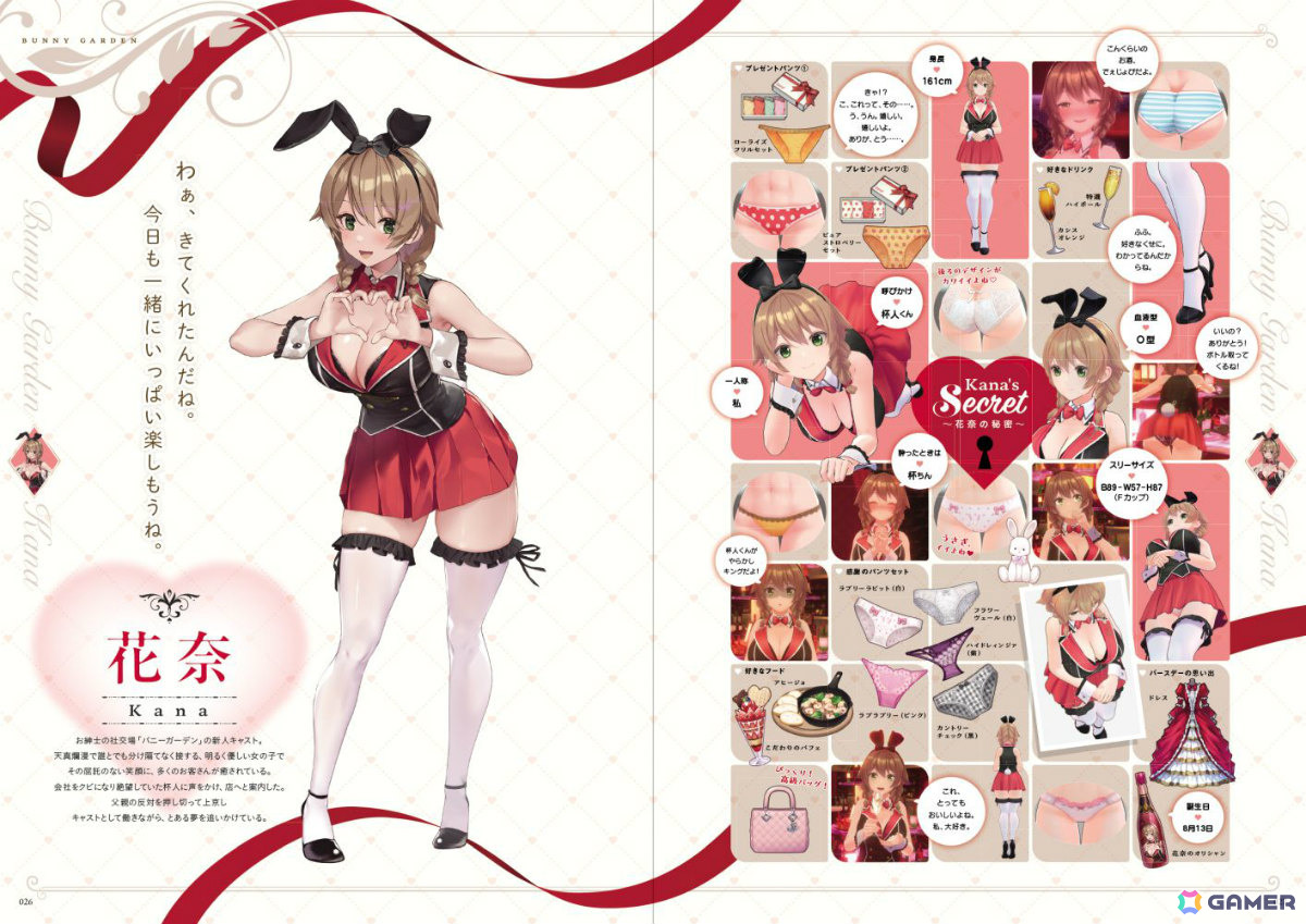 「バニーガーデン&へべれけ ばにーがーでん 公式ビジュアルファンブック」が3月27日に発売!缶バッジとタペストリーがセットになった限定版も登場の画像