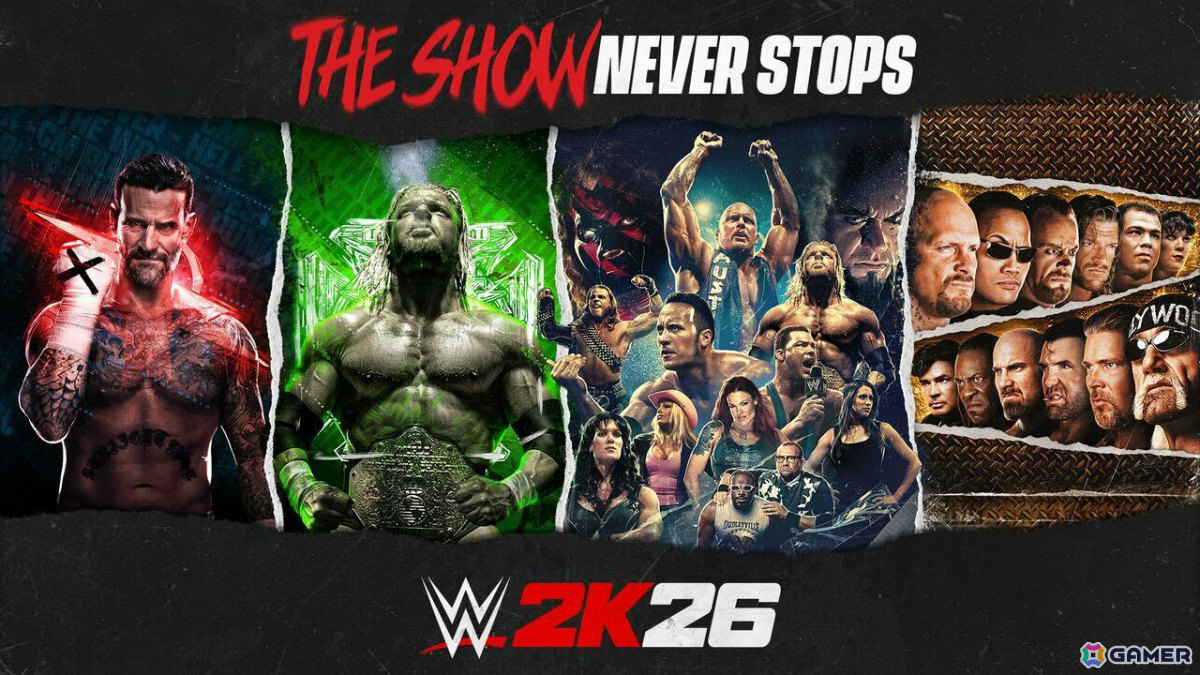CMパンクさんがカバーを飾る「WWE 2K26」が3月13日に発売！プレイアブルキャラはシリーズ最大の400名以上、アイ・クイットなど4つの新マッチタイプも登場の画像