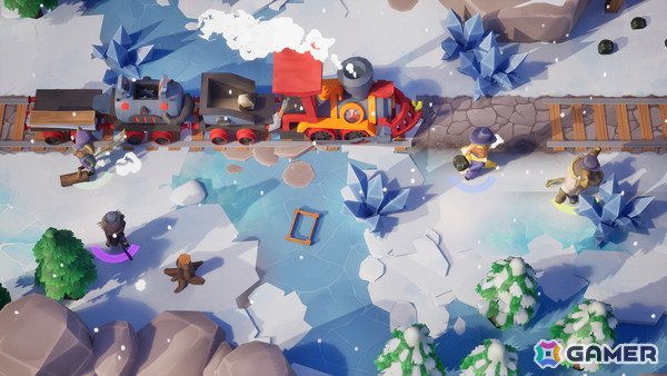 4人協力型ゲーム「Loco: Rails & Tails」のSteamストアページが公開!西部劇を舞台に線路敷設や列車防衛などカオスな冒険が楽しめるの画像