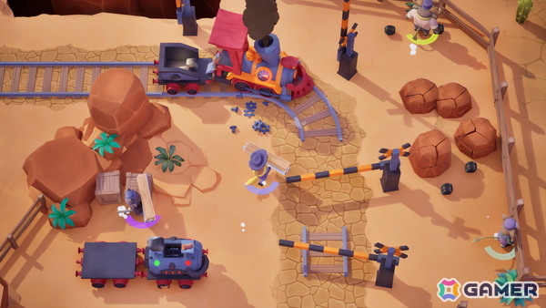 4人協力型ゲーム「Loco: Rails & Tails」のSteamストアページが公開!西部劇を舞台に線路敷設や列車防衛などカオスな冒険が楽しめるの画像