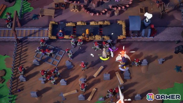 4人協力型ゲーム「Loco: Rails & Tails」のSteamストアページが公開!西部劇を舞台に線路敷設や列車防衛などカオスな冒険が楽しめるの画像
