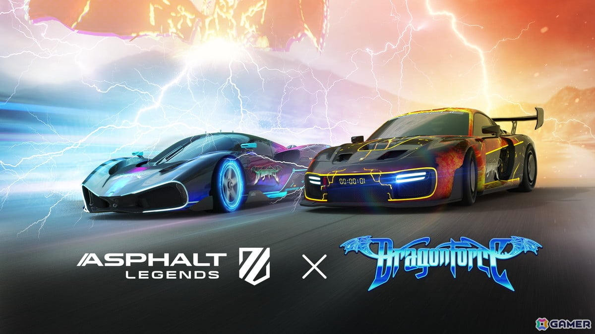 「アスファルト:Legends」とパワーメタルバンド「DragonForce」がコラボ！6つの楽曲やコラボマシンなどが登場の画像