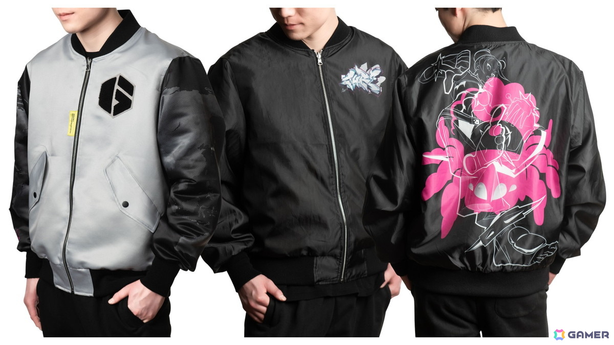 ブルゾン ジュリ 表/裏 着用イメージ (モデル 身長180cm、Lサイズ着用)