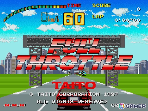 1987年発売のレースゲーム「フルスロットル」がアーケードアーカイブス＆アーケードアーカイブス2として2月5日に配信！の画像