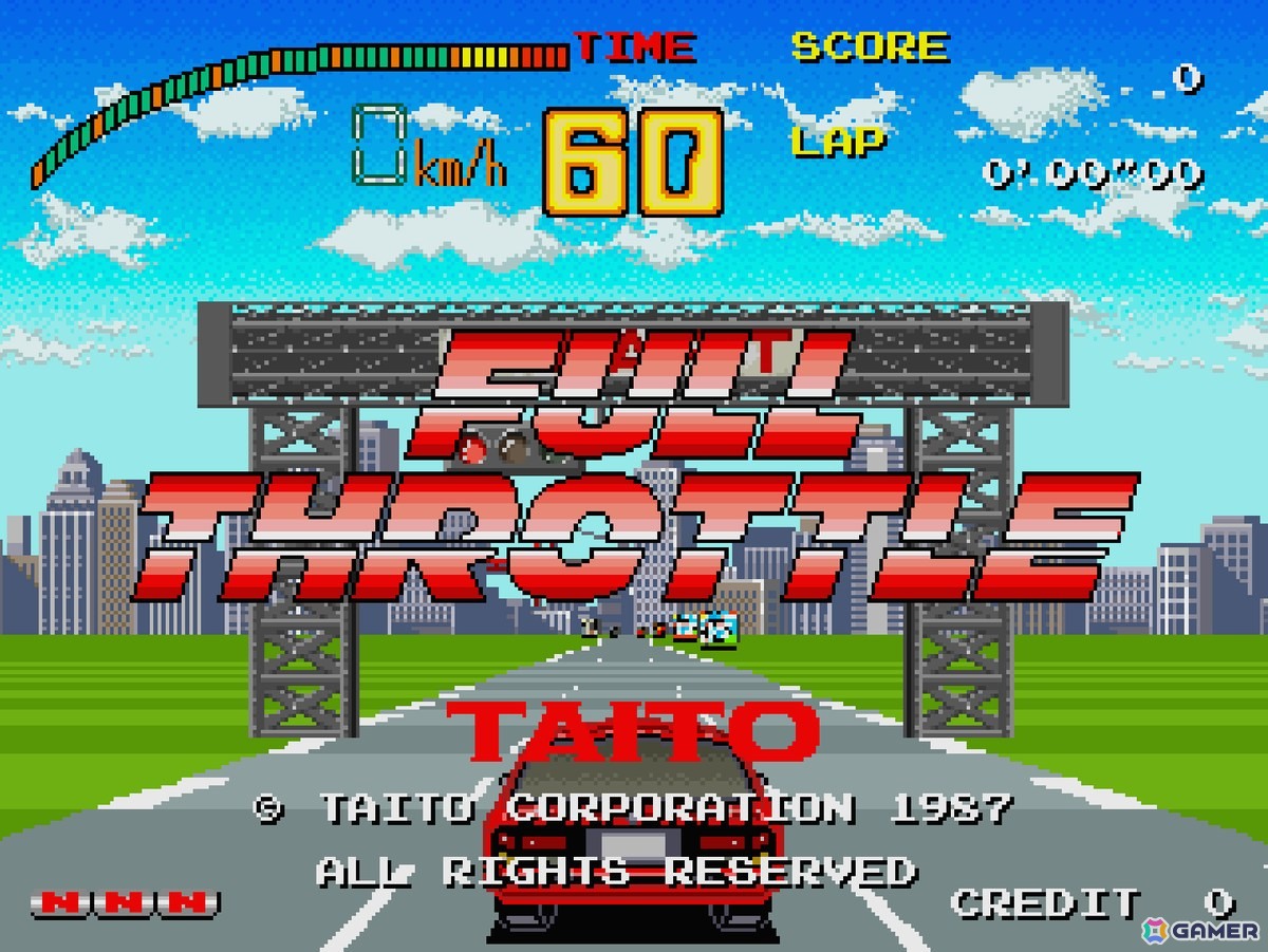 1987年発売のレースゲーム「フルスロットル」がアーケードアーカイブス＆アーケードアーカイブス2として2月5日に配信！の画像1