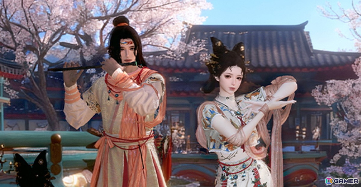 「風燕伝：Where Winds Meet」にアップデート「万籟を鳴らす春風」が2月6日に配信！新流派“梨園”や春節イベントなどが登場の画像