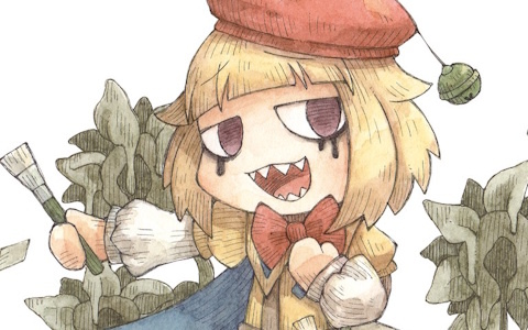 「シニガミ姫と異書館ノ怪物」4人目のシニガミ姫と物語のカギとなる少女の情報が公開！奇妙な絵が広がるステージ“未完のキャンバス”も