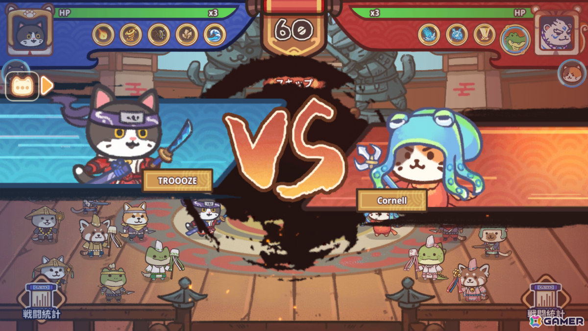 癒しと強さを兼ね備えた猫忍者たちの戦略育成型放置RPG「ニャンジャ伝説」が配信！オンライン対戦＆協力プレイも楽しめるの画像