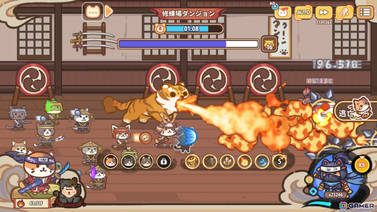 癒しと強さを兼ね備えた猫忍者たちの戦略育成型放置RPG「ニャンジャ伝説」が配信！オンライン対戦＆協力プレイも楽しめるの画像