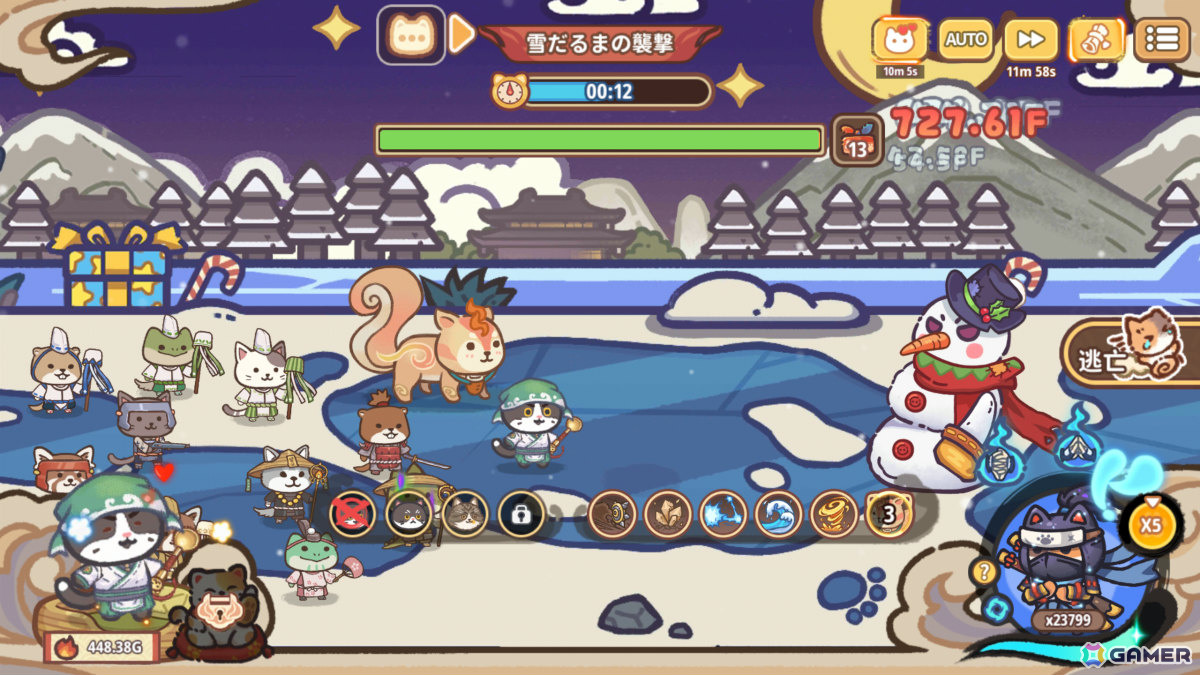 癒しと強さを兼ね備えた猫忍者たちの戦略育成型放置RPG「ニャンジャ伝説」が配信！オンライン対戦＆協力プレイも楽しめるの画像
