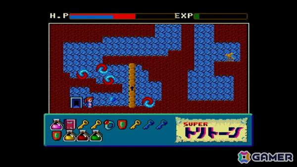 1986年発売のサイドビュー型ARPG「スーパートリトーン MSX2」がSwitchで配信!中ボスの追加やステージマップなどが変更されたMSX2版の画像