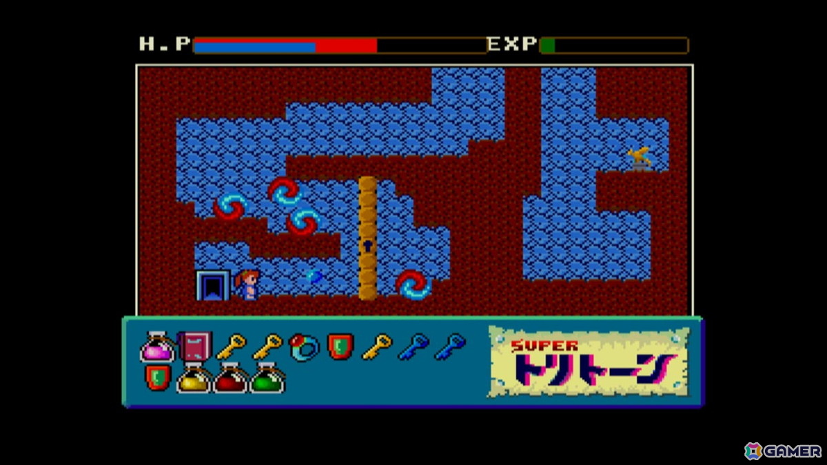 1986年発売のサイドビュー型ARPG「スーパートリトーン MSX2」がSwitchで配信！中ボスの追加やステージマップなどが変更されたMSX2版の画像4