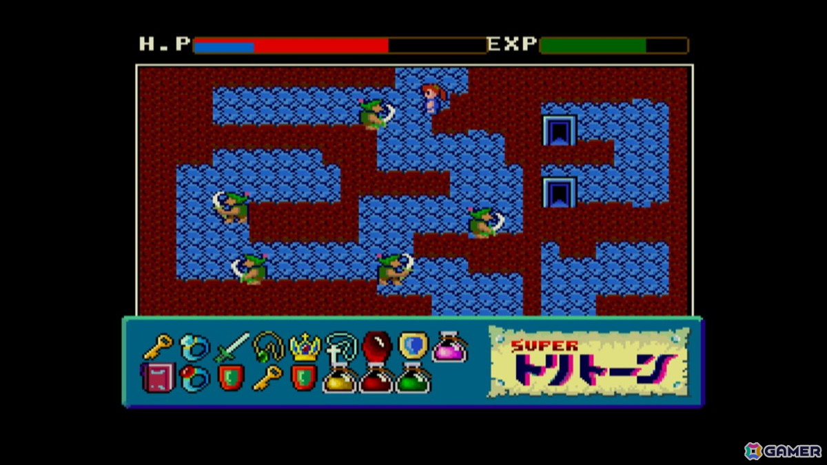 1986年発売のサイドビュー型ARPG「スーパートリトーン MSX2」がSwitchで配信！中ボスの追加やステージマップなどが変更されたMSX2版の画像6