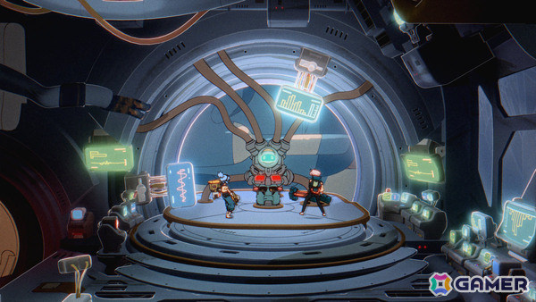 レトロアニメ調に描かれた宇宙を冒険する2人協力プレイADV「Orbitals」のゲームプレイ映像が公開!2026年夏にリリース予定の画像