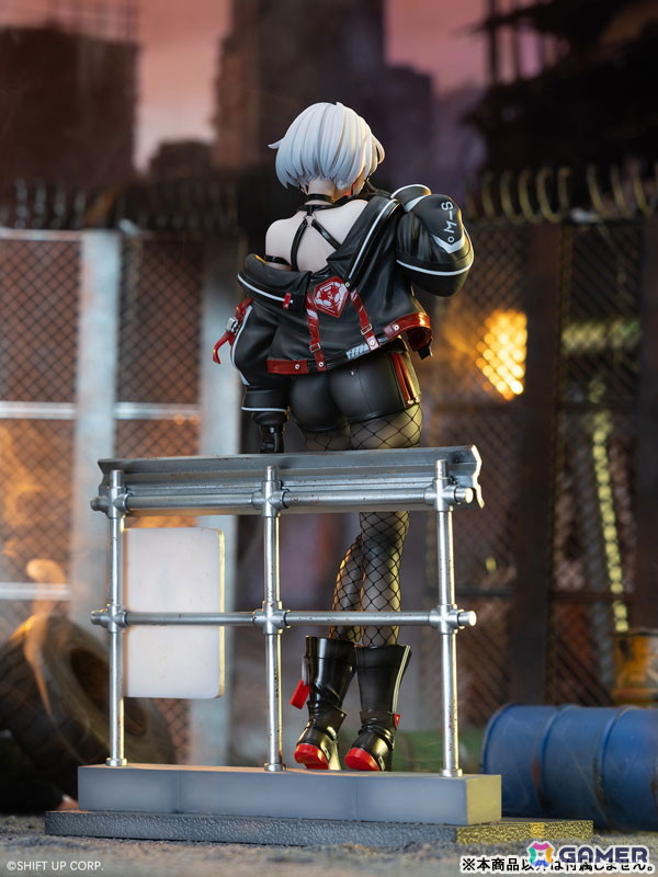 「勝利の女神:NIKKE」メティス部隊の自称・ヴィラン「ドレイク」がヴィランレーサー衣装で登場!あみあみ限定特典としてA2クリアポスターも付属の画像