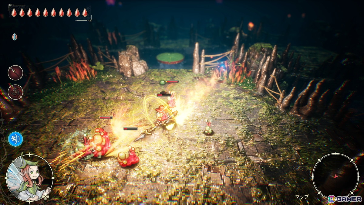 必殺技の距離をさらに延長したり、突進中のダメージを無効する魔石を装備すれば、敵陣の切り込みはお手の物。必殺技のチャージ時間を短くする魔石を組み合わせれば敵陣への特攻から離脱までスムーズに。