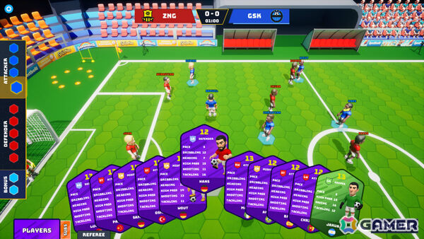 ターン制サッカーゲーム「HexaFootball」のSteamページが公開!反射神経ではなく戦略やポジショニング、予測が勝敗を分けるの画像