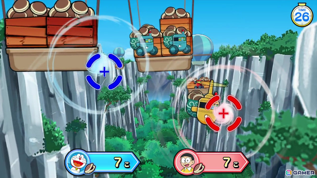 「ドラえもん」でおなじみの空気砲を撃ちまくるキッズ向け空気砲ガンシューティング「ドラえもん いっしょにドッカン空気砲！」が2月下旬より稼働！の画像