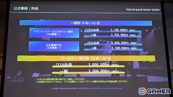 「TGS2026」5日間開催、ファミリーゲームパークの移設、セサザウルスお披露目などのトピックが並んだ開催発表会をレポートの画像