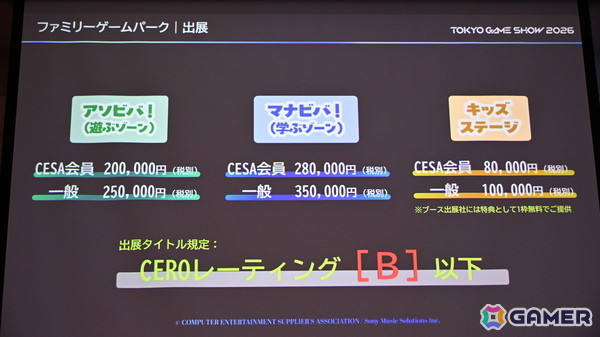 「TGS2026」5日間開催、ファミリーゲームパークの移設、セサザウルスお披露目などのトピックが並んだ開催発表会をレポートの画像
