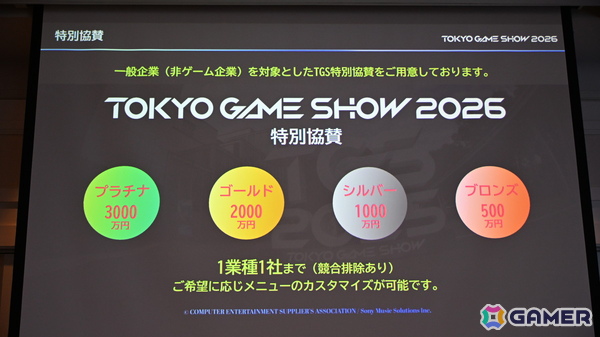 「TGS2026」5日間開催、ファミリーゲームパークの移設、セサザウルスお披露目などのトピックが並んだ開催発表会をレポートの画像