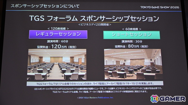 「TGS2026」5日間開催、ファミリーゲームパークの移設、セサザウルスお披露目などのトピックが並んだ開催発表会をレポートの画像