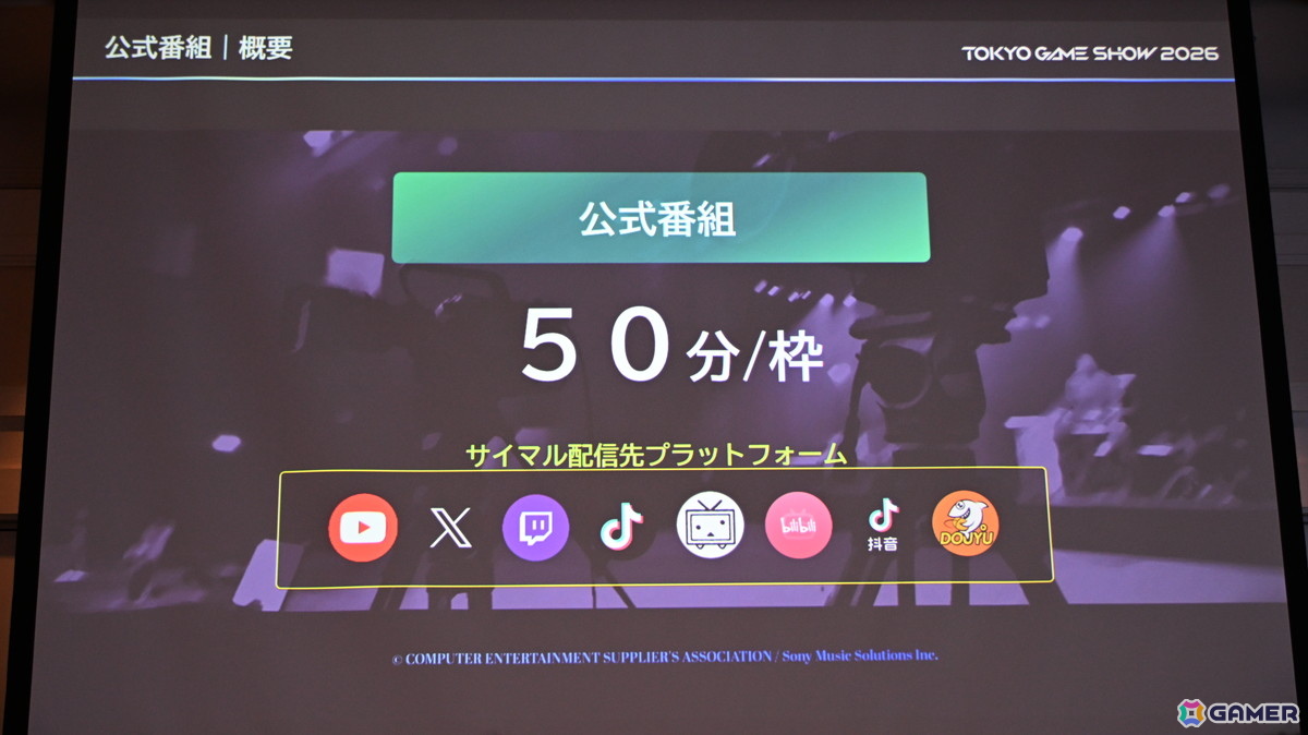 「TGS2026」5日間開催、ファミリーゲームパークの移設、セサザウルスお披露目などのトピックが並んだ開催発表会をレポートの画像52