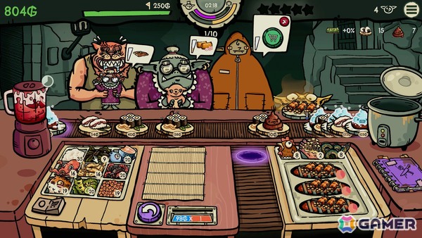 ローグライク・寿司レストラン経営ゲーム「へいお待ち！ゴブリン寿司」PC/モバイルで早期アクセス配信が開始！の画像