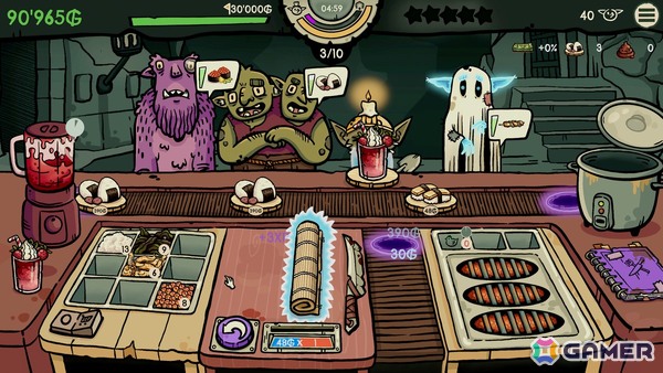 ローグライク・寿司レストラン経営ゲーム「へいお待ち！ゴブリン寿司」PC/モバイルで早期アクセス配信が開始！の画像