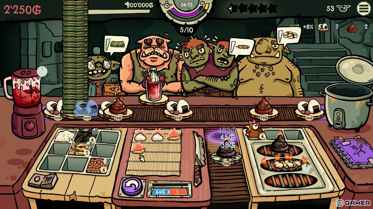 ローグライク・寿司レストラン経営ゲーム「へいお待ち！ゴブリン寿司」PC/モバイルで早期アクセス配信が開始！の画像2
