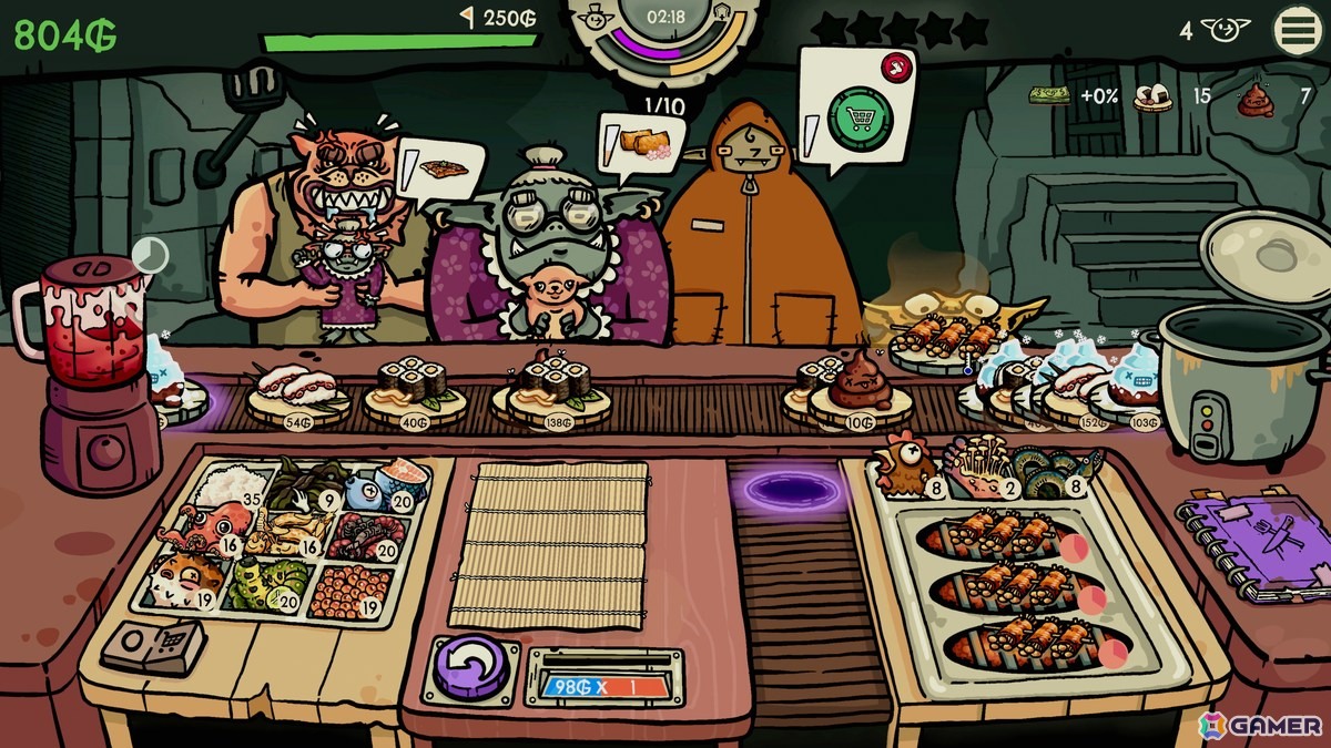 ローグライク・寿司レストラン経営ゲーム「へいお待ち！ゴブリン寿司」PC/モバイルで早期アクセス配信が開始！の画像3