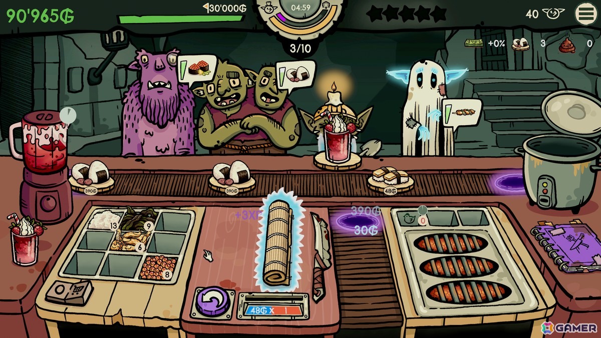 ローグライク・寿司レストラン経営ゲーム「へいお待ち！ゴブリン寿司」PC/モバイルで早期アクセス配信が開始！の画像7