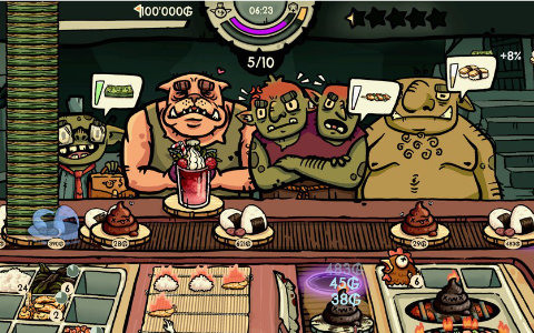 ローグライク・寿司レストラン経営ゲーム「へいお待ち！ゴブリン寿司」PC/モバイルで早期アクセス配信が開始！