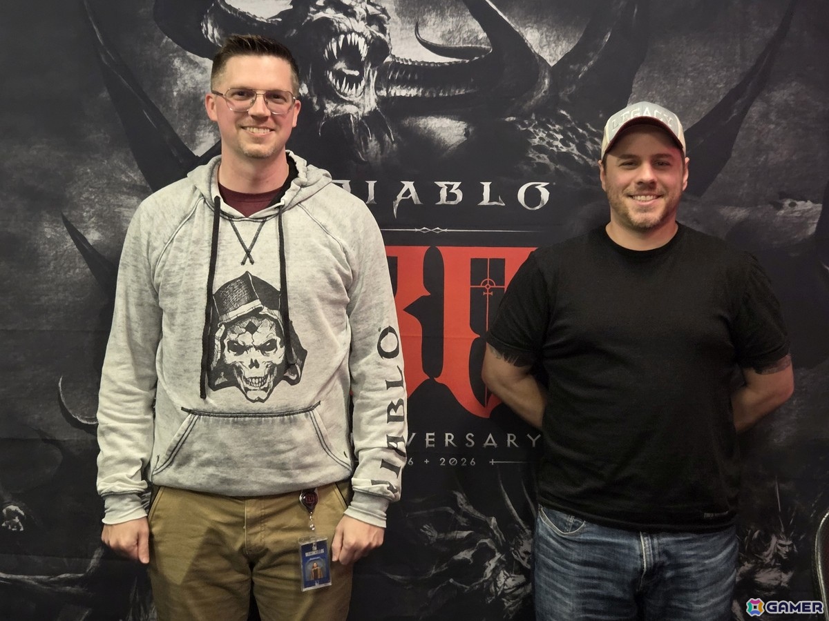 ゲームデザイナーのTim Vasconcelos氏、ディアブロ レガシー リードプロデューサーのMatthew Cederquist氏