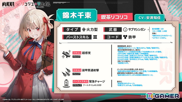 「勝利の女神：NIKKE」とアニメ「リコリス・リコイル」のコラボがスタート！千束、たきな、クルミが参戦の画像12